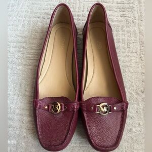 Michael Kors Wine Red Loafers for Women